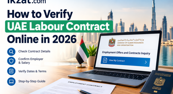 UAE Labour Contract How to Verify Online in 2026 ikzat